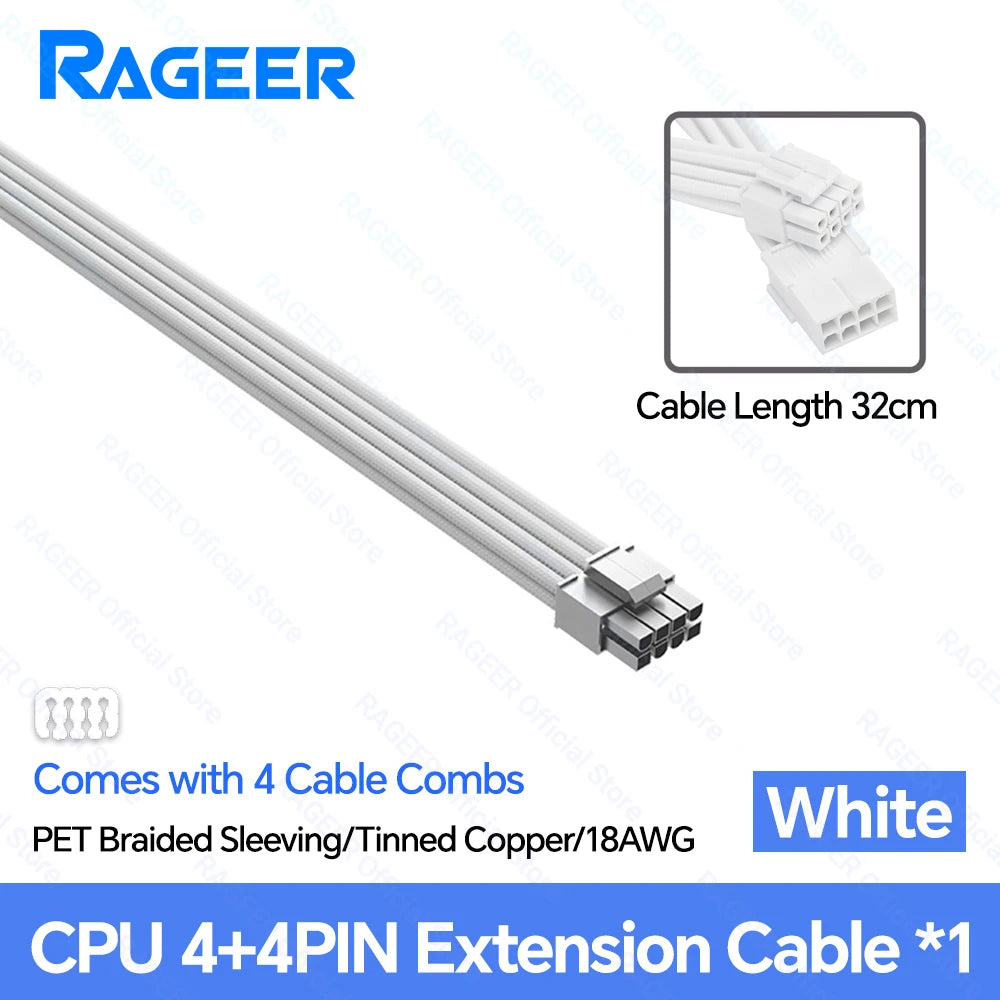 18AWG ATX PCIe & CPU PSU Extension Cable Set