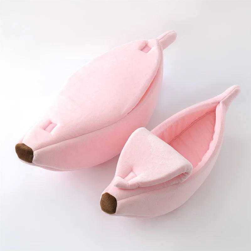 Funny Banana Pet Bed House for Cats & Small Dogs
