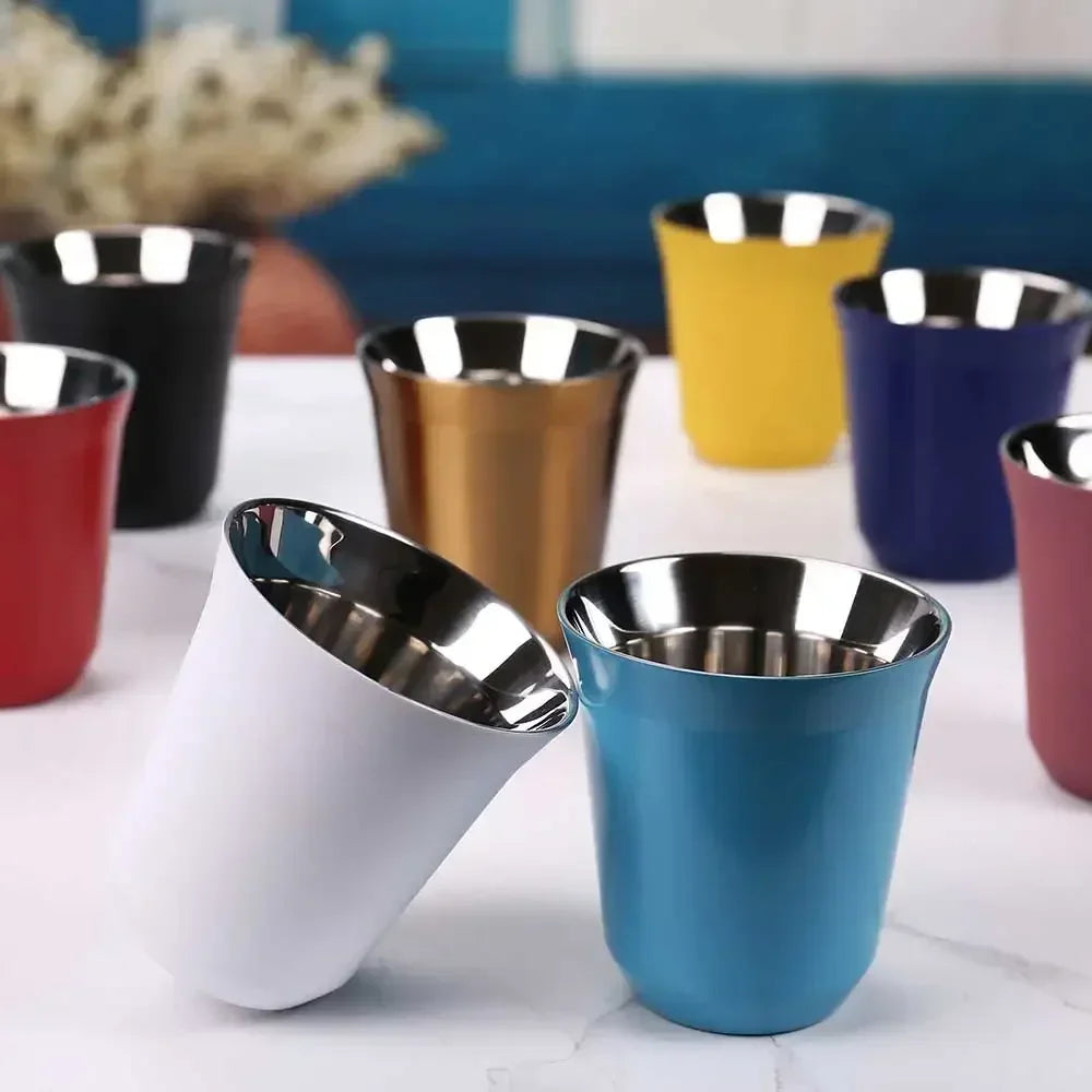 Insulated 80ml & 160ml Stainless Steel Coffee Cup