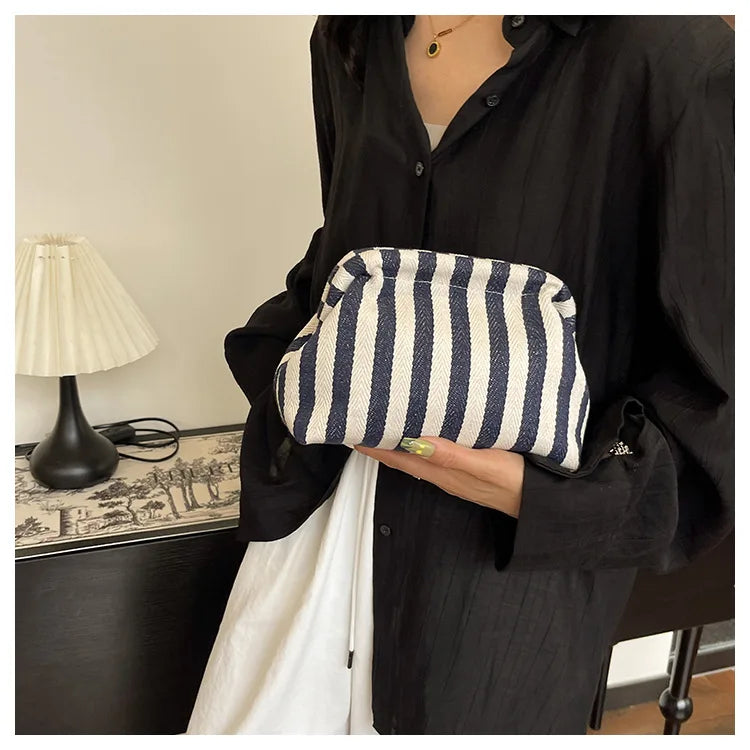 Summer Woven Crochet Beach Clutch Handbag