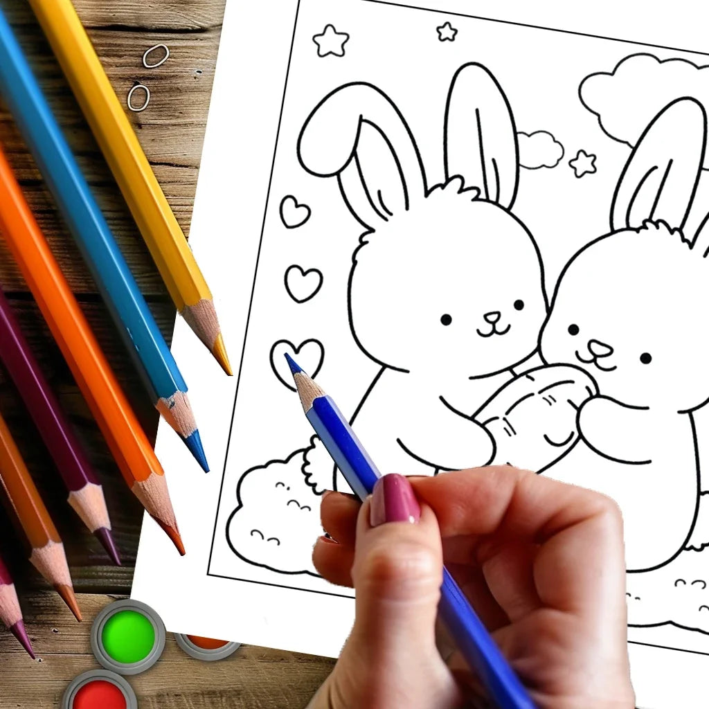 Cozy Friends Adult Coloring Book
