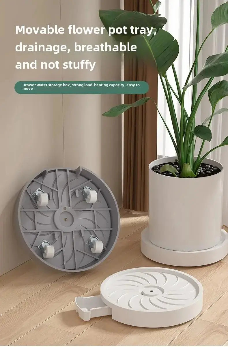 Heavy-Duty Plant Caddy with Hidden Wheels