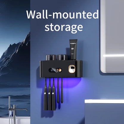 Smart Toothbrush Holder & Toothpaste Dispenser Station