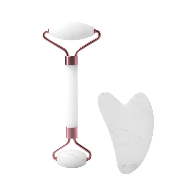 Resin Facial Massage Roller & Scraping Tool Set