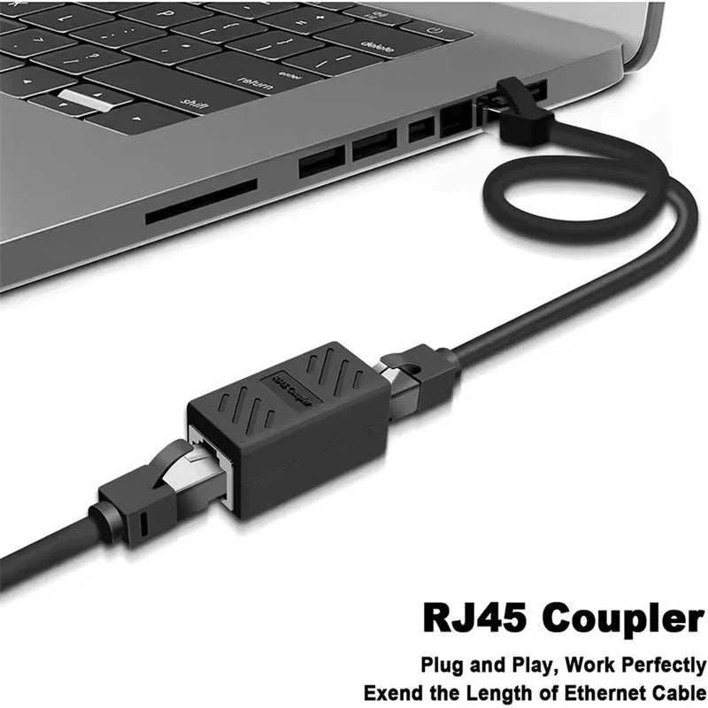 RJ45 Female to Female Ethernet Connector for Cat5e, Cat6 & Cat7 LAN Cables