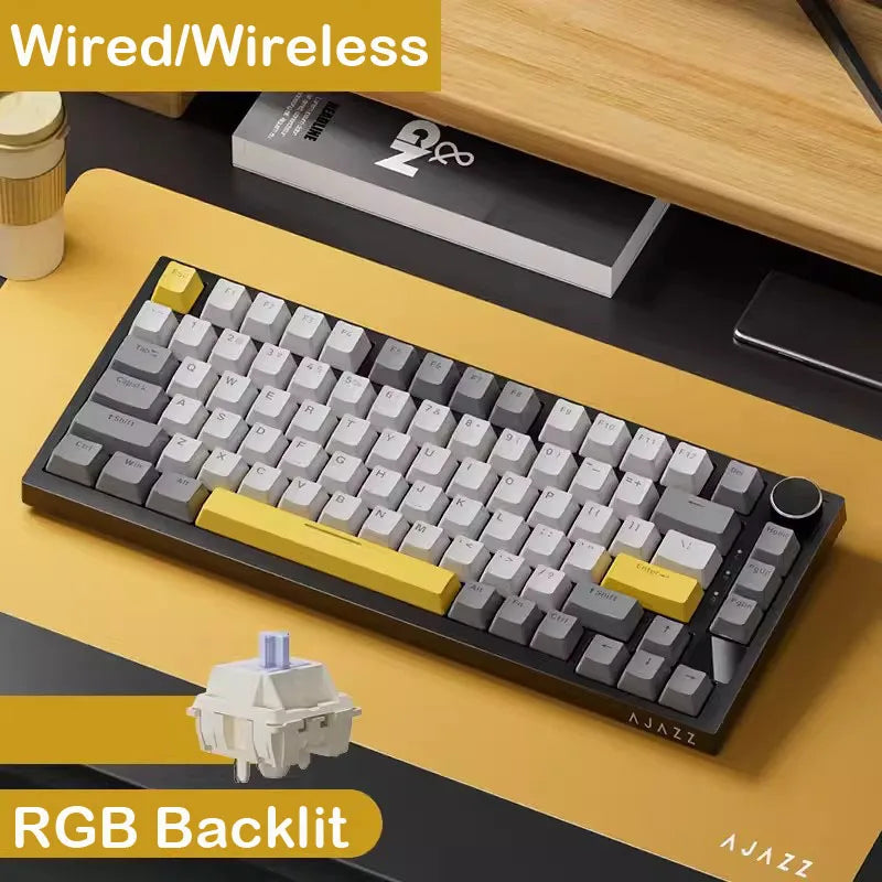 82-Key Hot-Swappable RGB Mechanical Keyboard for PC & Mac