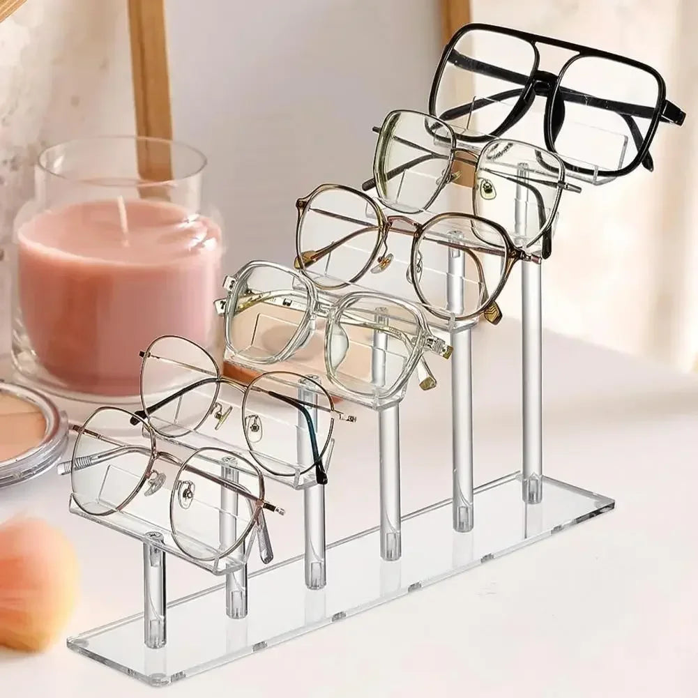 Acrylic Multi-Tier Glasses Display Stand