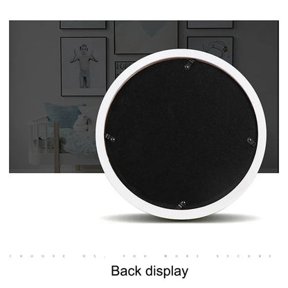 Round Wooden Wall Hanging Photo Frame