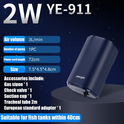 Silent Aquarium Oxygen Air Pump
