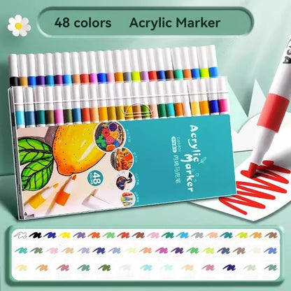 12-80 Colores Set Acrylic Paint Art Marker