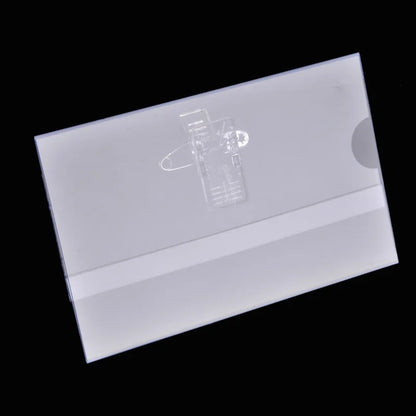 Transparent ID Badge Holders with Safety Pin Clip