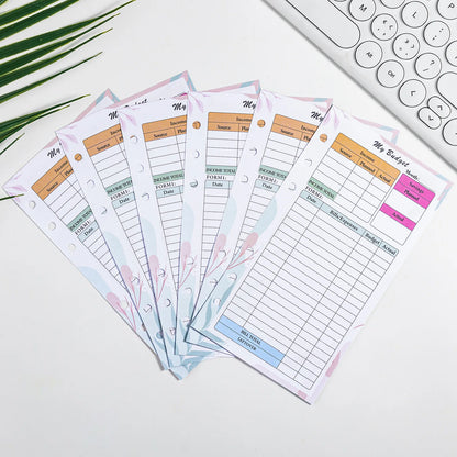 Colourful A6 Loose Leaf Organiser Inserts