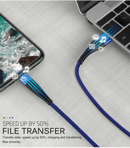 USB-A to Lightning Braided Fast Charging Cable