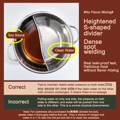 Stainless Steel Twin Divided Hot Pot