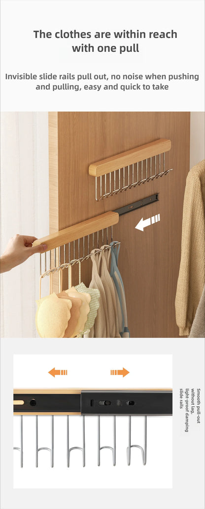 Retractable Wooden Wall Hanger