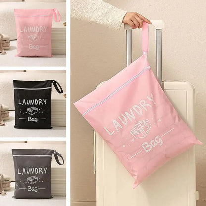 Waterproof Travel Laundry Bag with Hanging Strap