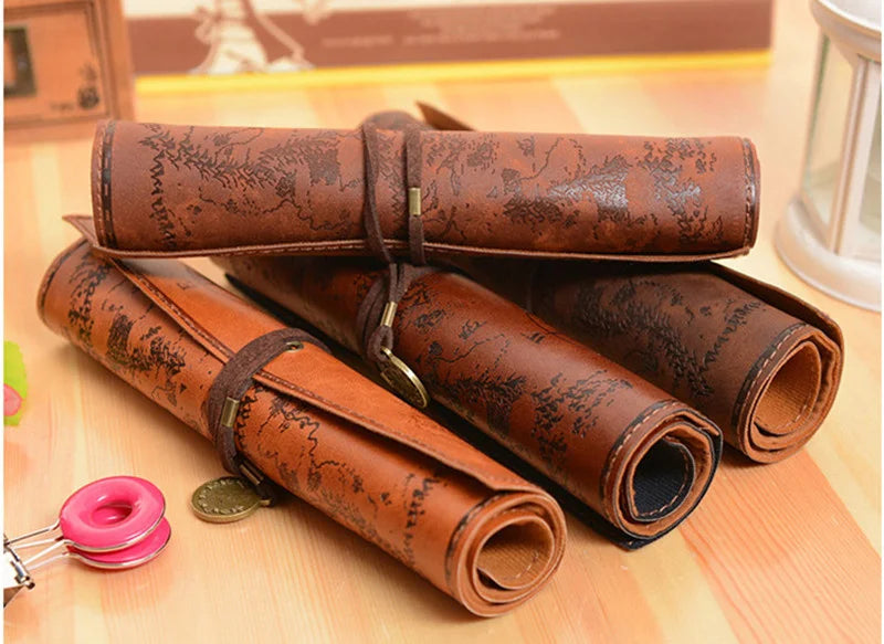 Vintage Retro Treasure Map Pencil Cases