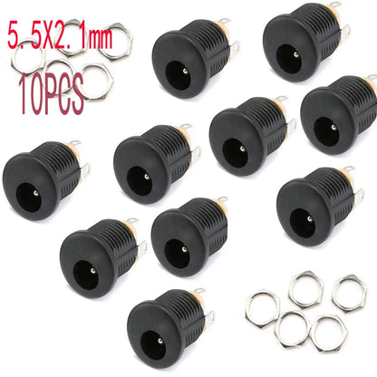 DC Power Plug & Socket Connector Set