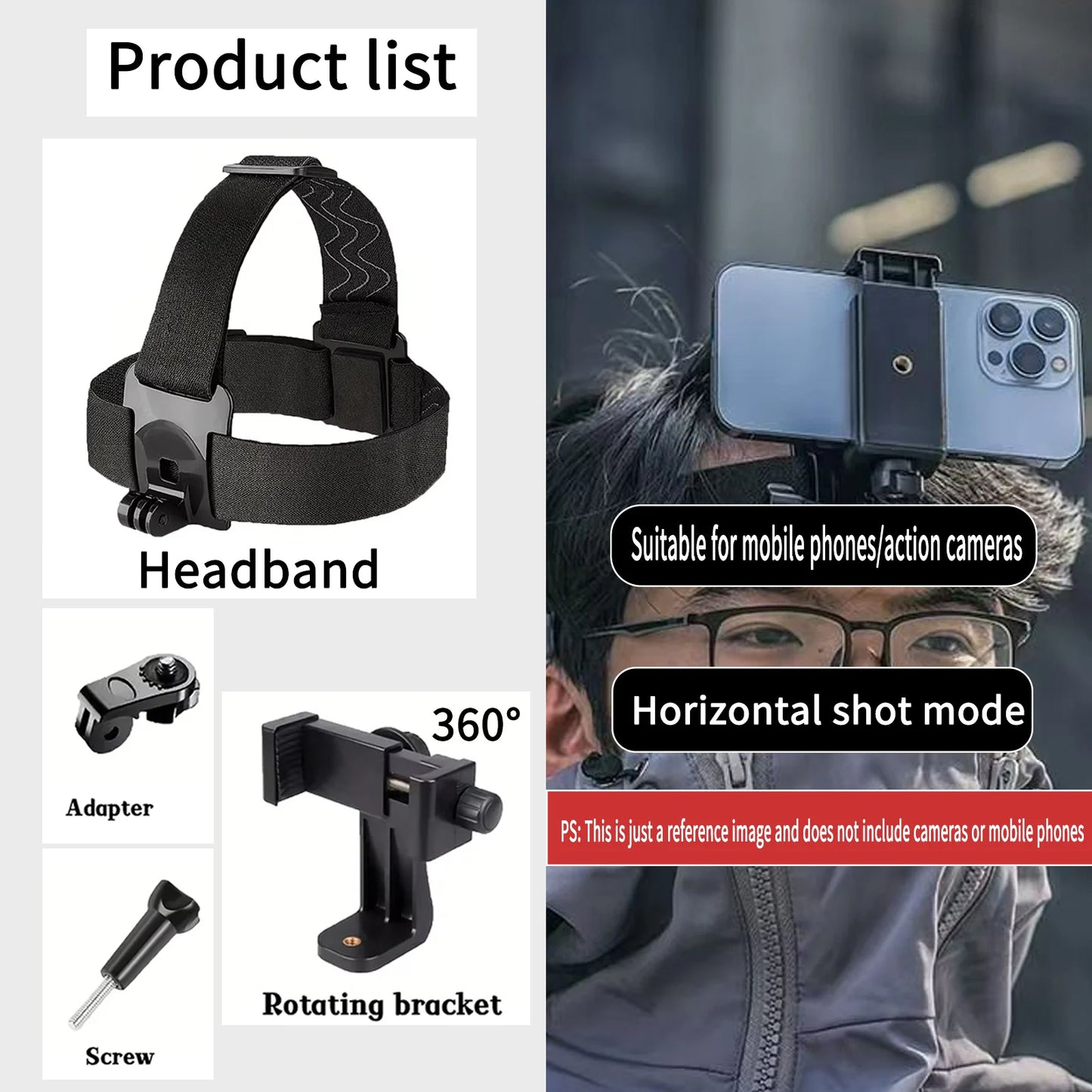 Adjustable Chest Mount for Action Cameras & Phones
