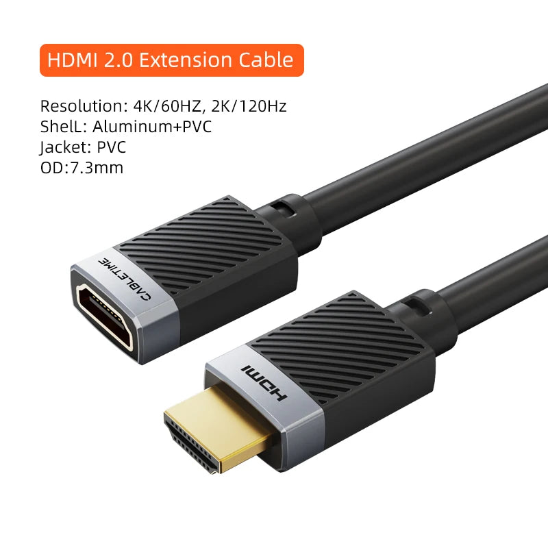 CABLETIME HDMI 2.0 Extension Cable 4K 60Hz