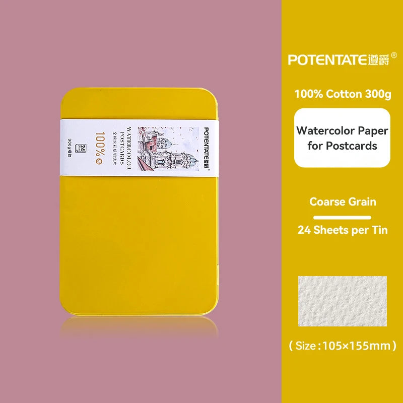 300gsm Professional Watercolor Paper Cards – Artist Grade Sketch Sheets