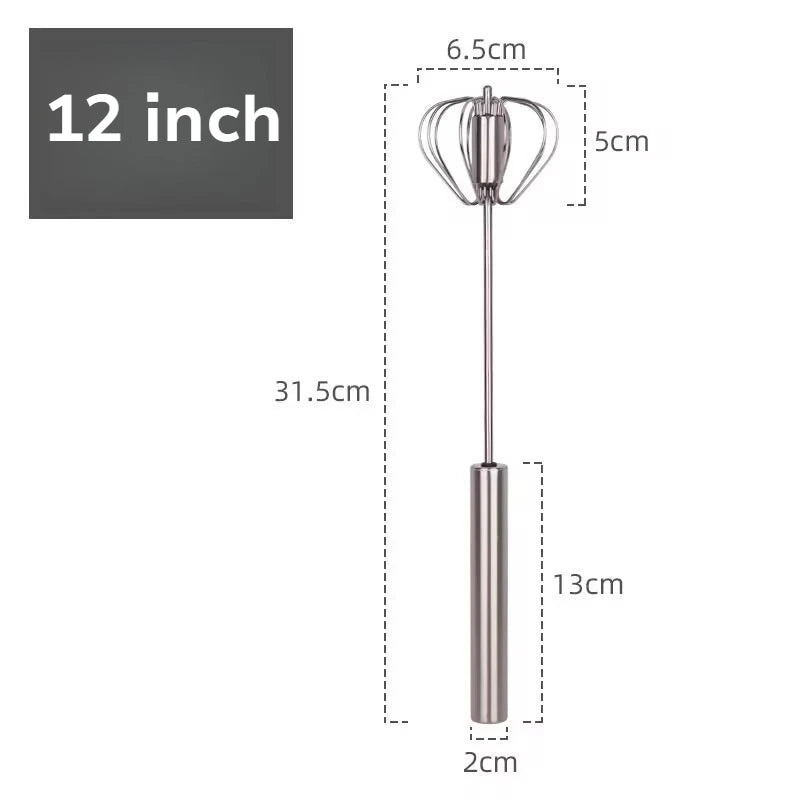 Semi-Automatic Stainless Steel Egg Beater