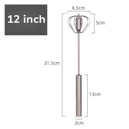 Semi-Automatic Stainless Steel Egg Beater