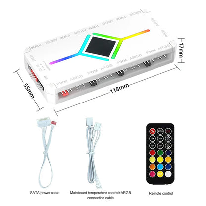 5V ARGB PWM Fan Hub Controller