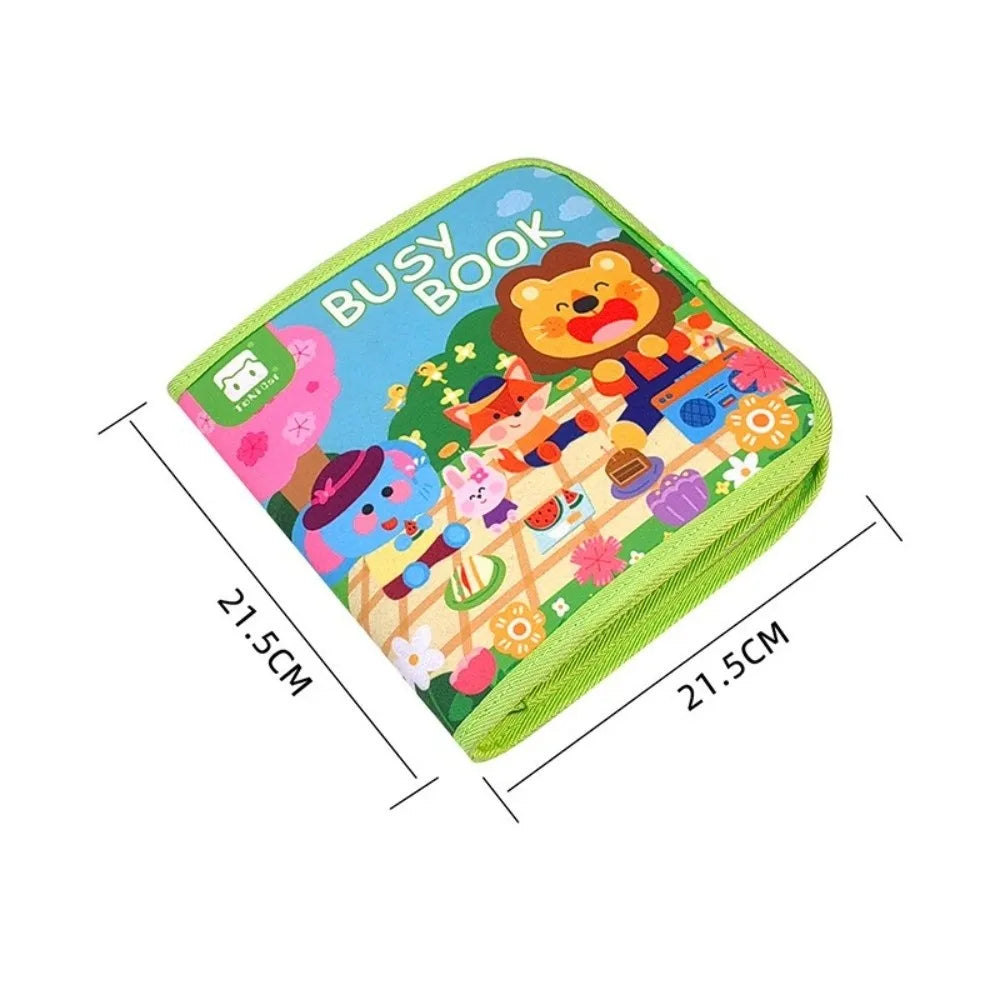 Felt Busy Book for Kids – Cognitive Educational Activity Book