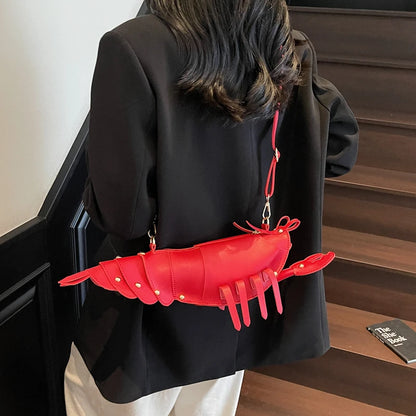 Shaped PU Leather Crossbody Bag