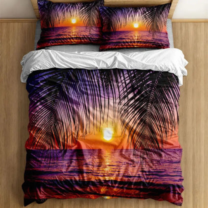 Sunset Hawaii Duvet Cover Set