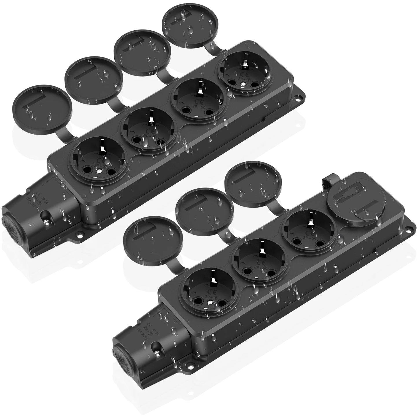IP54 Waterproof Wall-Mounted Power Socket