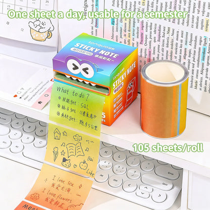 Transparent Pull-Out Sticky Notes Roll