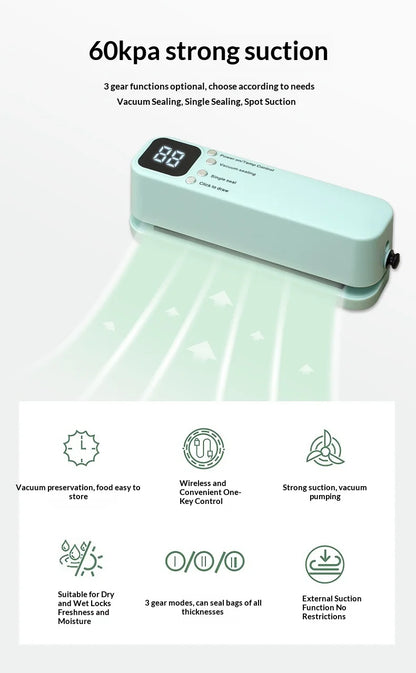 Rechargeable Portable Food Bag Sealing Machine