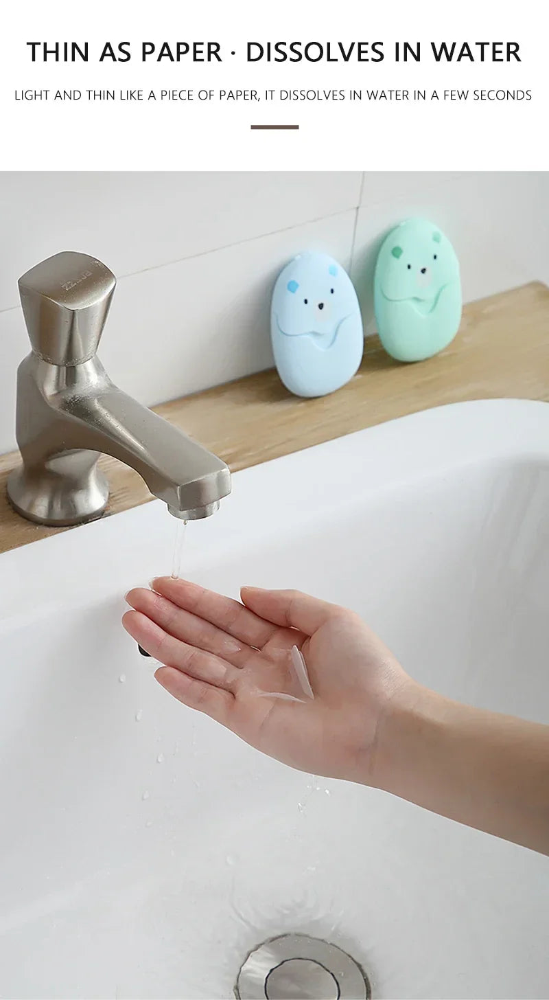 Travel Soap Sheets with Portable Storage Case