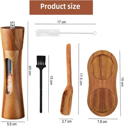 Manual Wooden Salt & Pepper Grinder