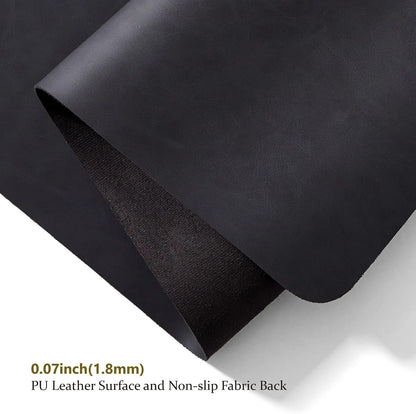 Distressed PU Leather Desk Mat