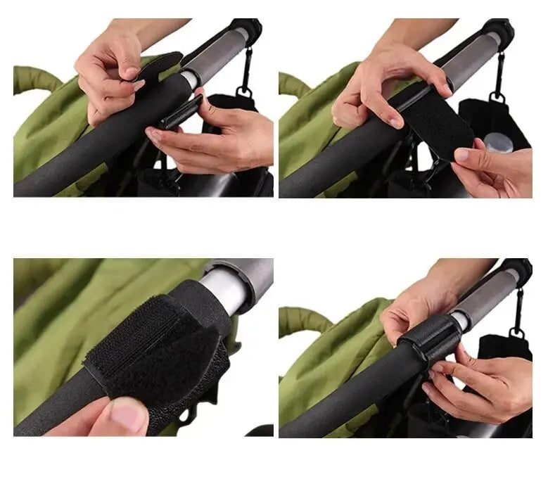 Leather Stroller Hook Set