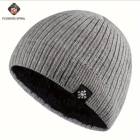 Unisex Wool Blend Winter Knitted Beanie