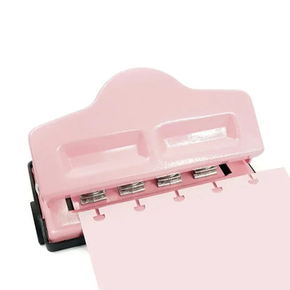 Fromthenon 4-Hole Mushroom Hole Punch for Discbound Notebooks