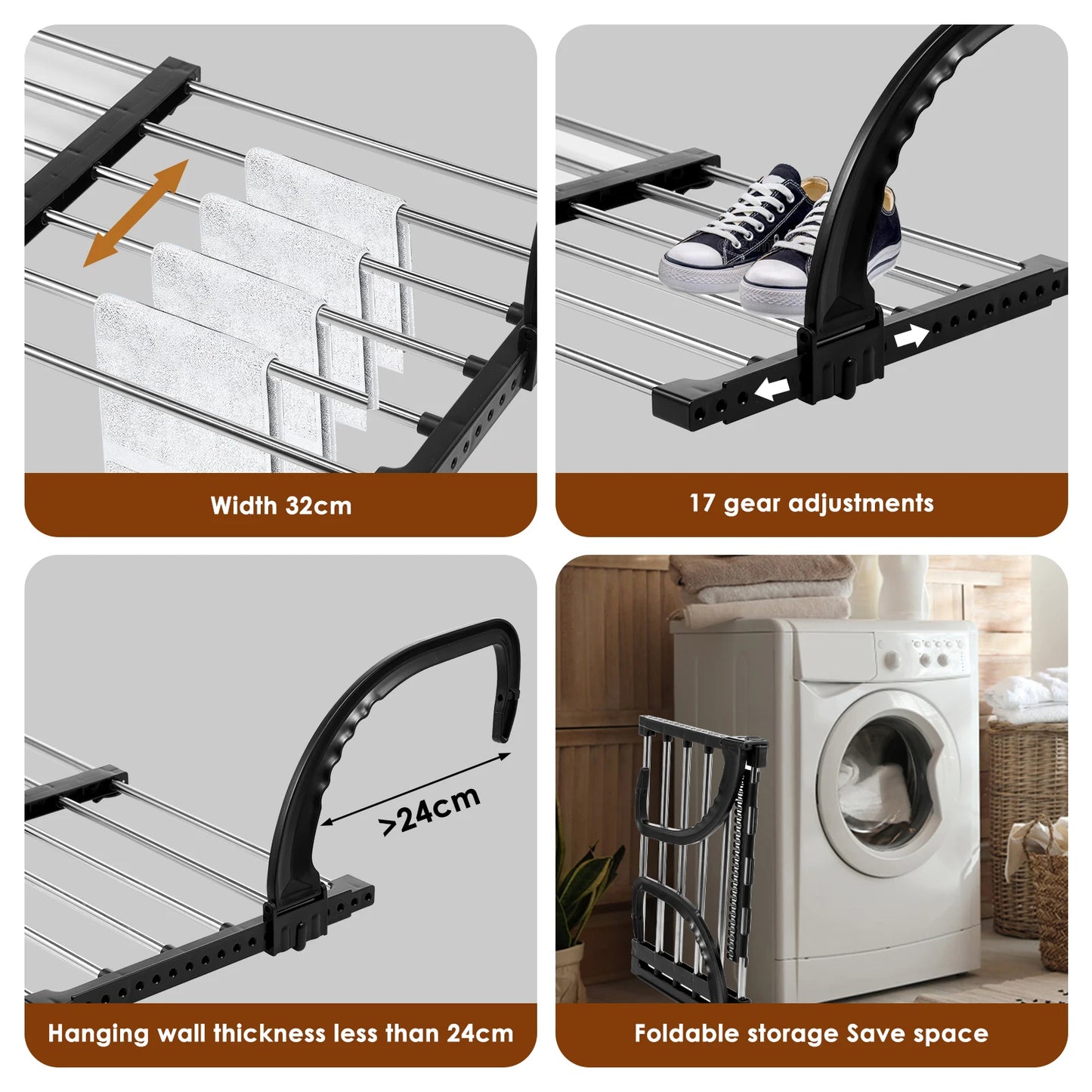 Foldable Radiator Drying Rack