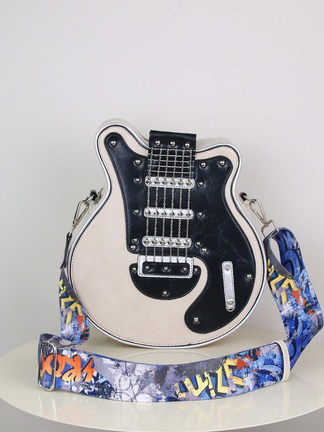 Guitar Shape Crossbody Shoulder Bag