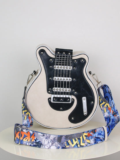 Guitar Shape Crossbody Shoulder Bag