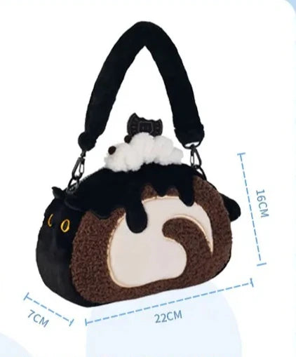 Cute Plush Crossbody Shoulder Bag for Women