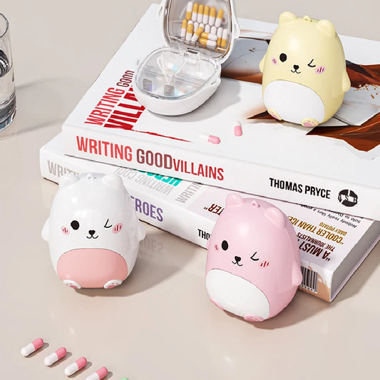 Mini Bear Travel Jewelry & Pill Organizer Box
