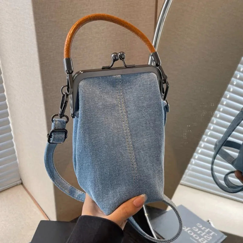 Women’s Denim Phone Crossbody Bag
