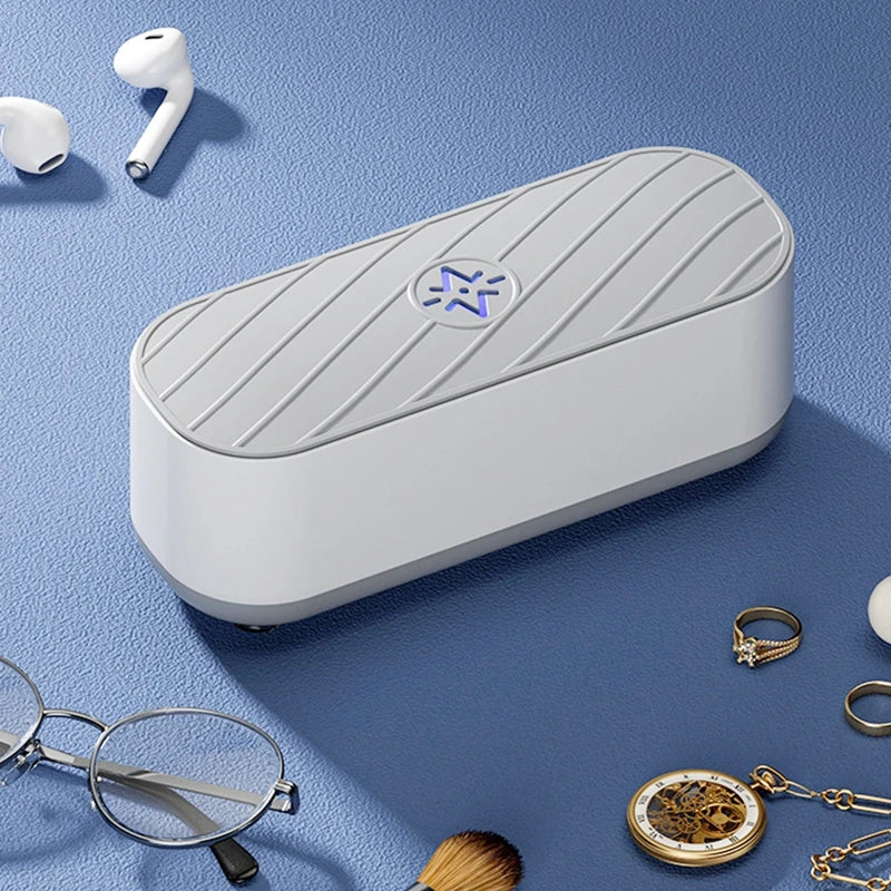 Portable 45kHz Ultrasonic Cleaner for Jewellery, Glasses & Dentures