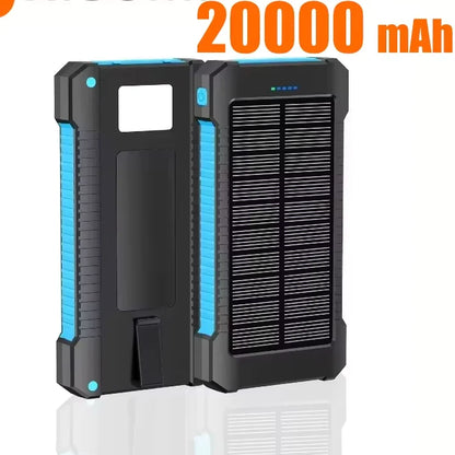 Waterproof Solar Power Bank with Dual USB