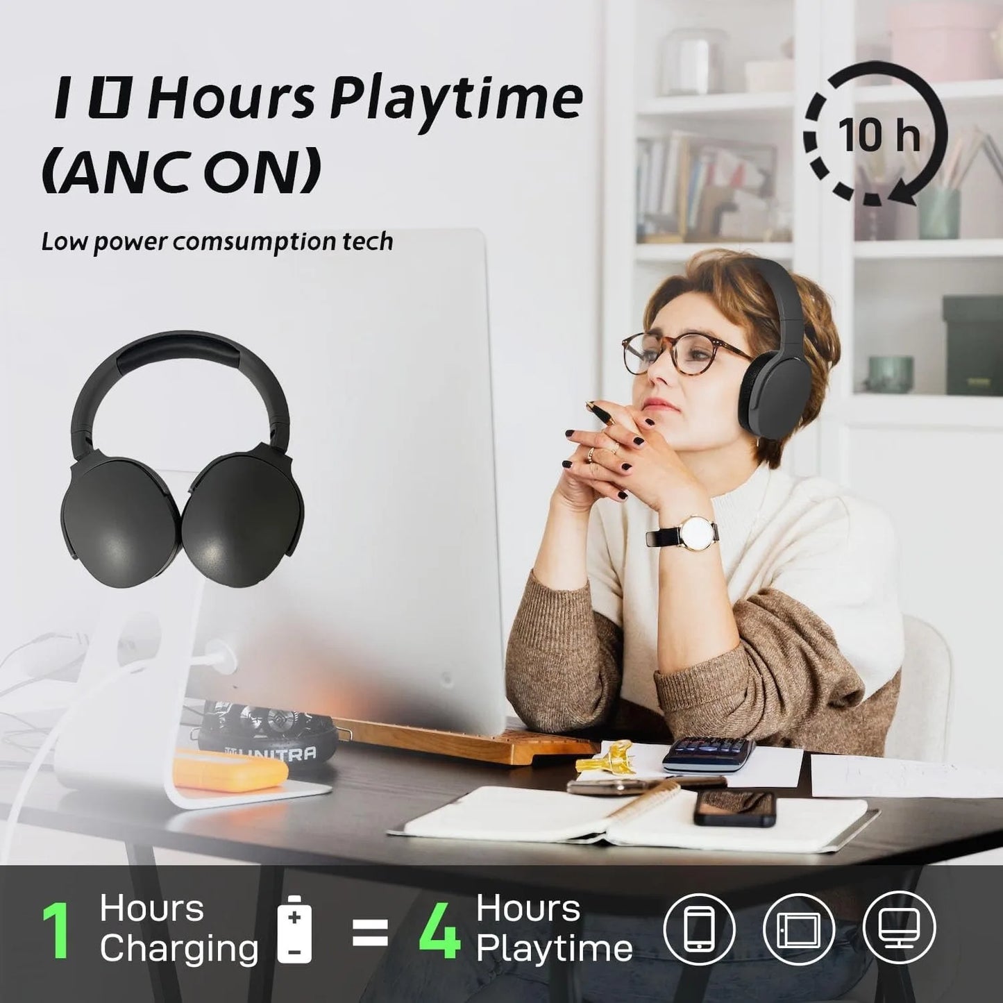 Wireless Bluetooth Over-Ear Headphones