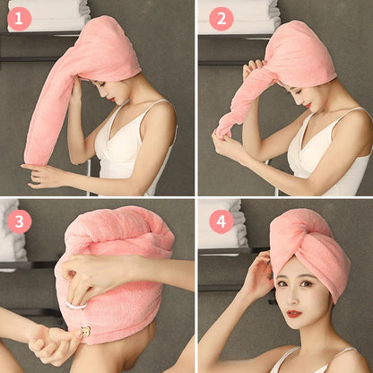 Microfiber Quick-Dry Hair Towel Wrap